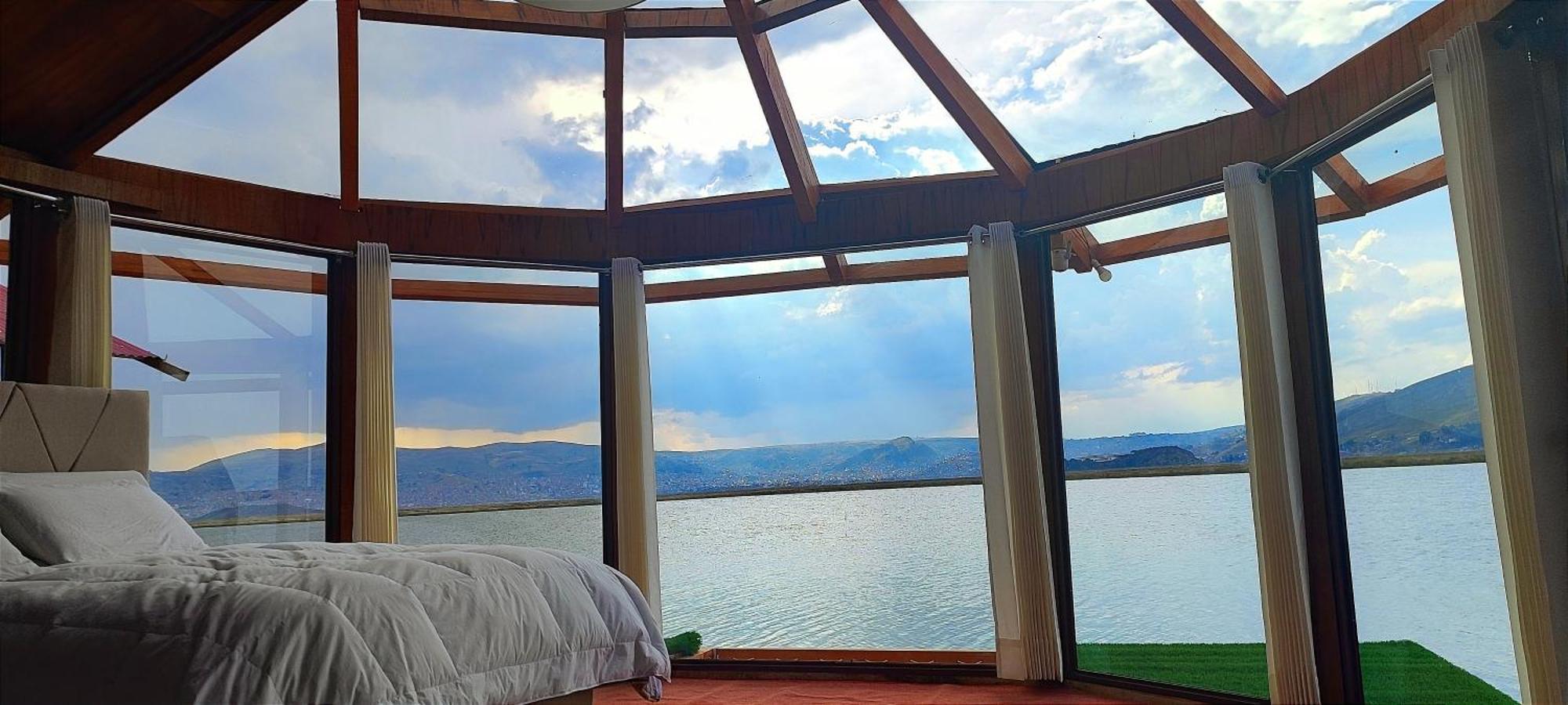 Titicaca Habitacion Panoramica Vista Al Amanecer Villa Puno Eksteriør billede