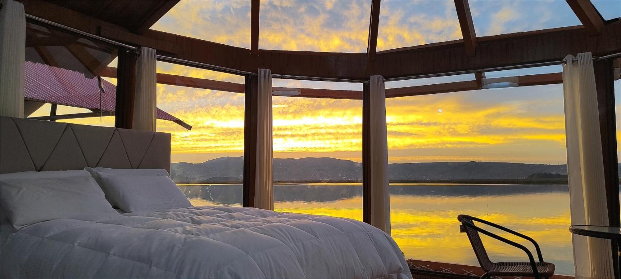 Titicaca Habitacion Panoramica Vista Al Amanecer Villa Puno Eksteriør billede