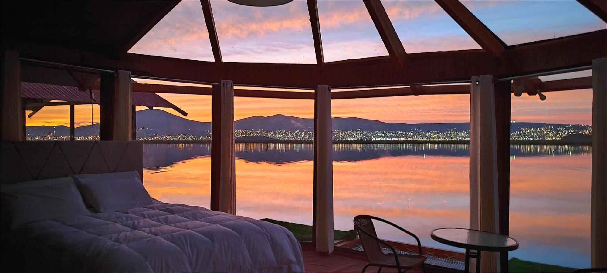 Titicaca Habitacion Panoramica Vista Al Amanecer Villa Puno Eksteriør billede