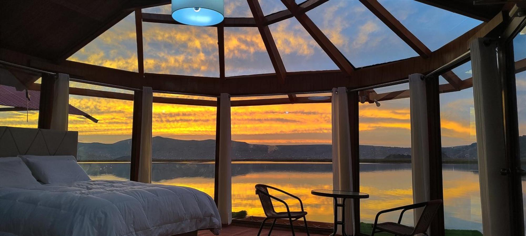 Titicaca Habitacion Panoramica Vista Al Amanecer Villa Puno Eksteriør billede