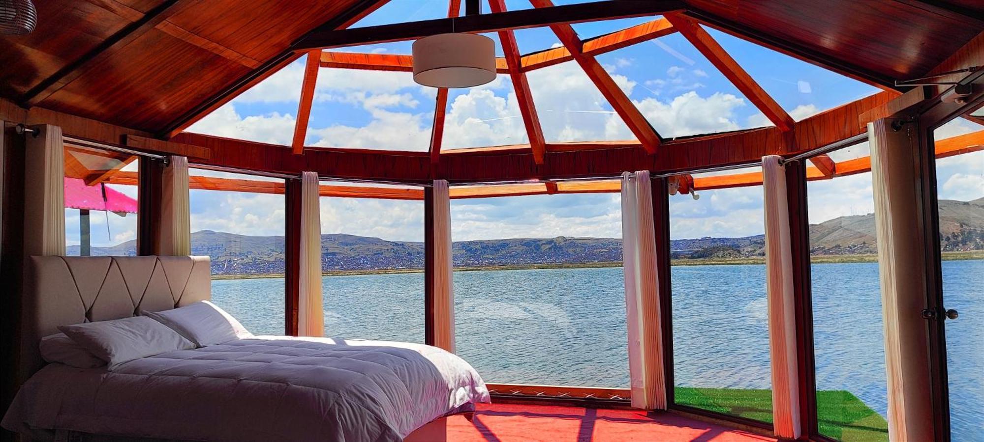 Titicaca Habitacion Panoramica Vista Al Amanecer Villa Puno Eksteriør billede